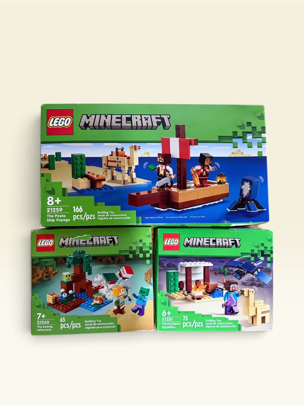 LEGO Minecraft 3 sets set 21240 set 21251 set 21259 - Picture 4 of 6